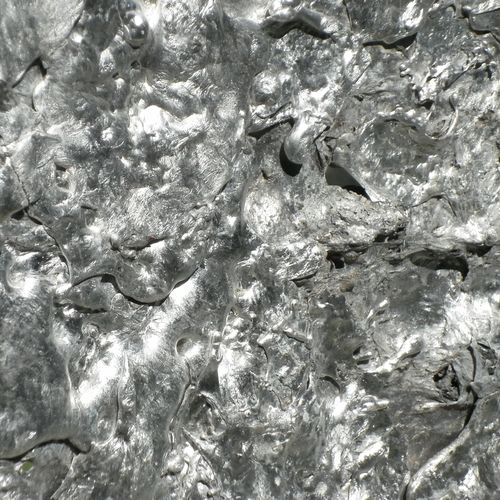 Partie des concrétions d'aluminium
