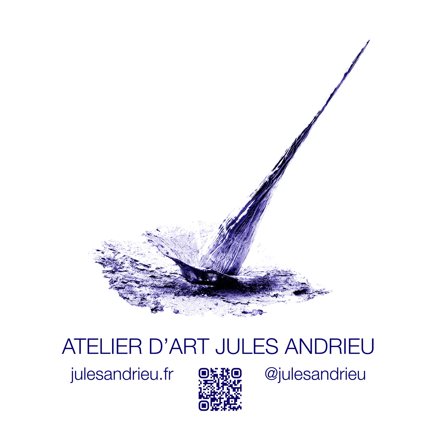 Atelier d'Art Jules Andrieu - Logo et QR-code